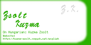 zsolt kuzma business card